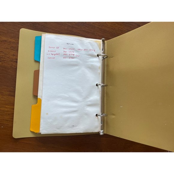 rare Walt Disney Productions Employee Telephone Directory w/Extra Binder - Picture 11 of 12